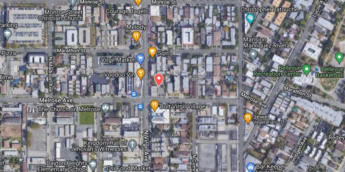 Mixeduse development under construction at 700 N Virgil Avenue